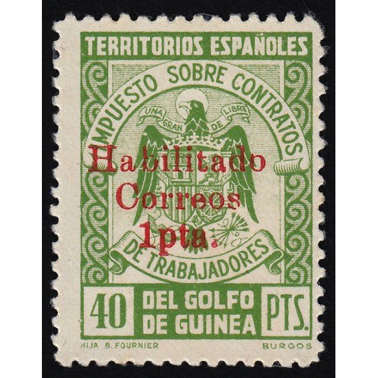 Guinea Española 259K 1939 - 1941 Escudo Shield MH Guinea Española 259K 1939 - 1941 Escudo Shield MH