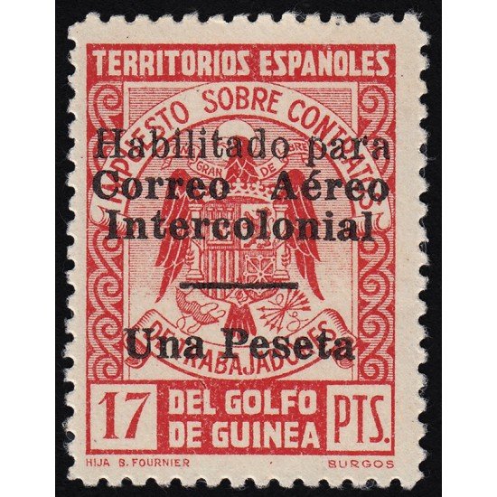 Guinea Española 259L 1939 - 1941 Escudo Shield MNH Guinea Española 259L 1939 - 1941 Escudo Shield MNH