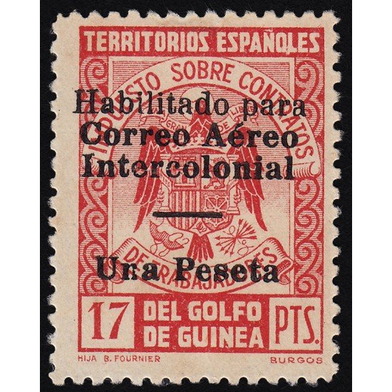 Guinea Española 259L 1939 - 1941 Escudo Shield MNH Guinea Española 259L 1939 - 1941 Escudo Shield MNH