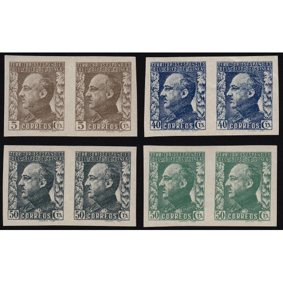 Guinea Española 260/63 1940 Franco SD Sin dentar MNH Guinea Española 260/63 1940 Franco SD Sin dentar MNH