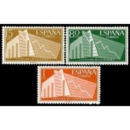 España Spain 1196/98 1956 I Centenario de la estadística Española MNH