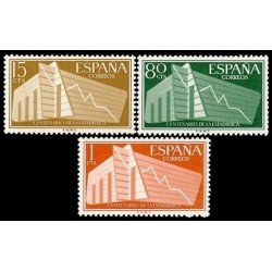 España Spain 1196/98 1956 I Centenario de la estadística Española MNH España Spain 1196/98 1956 I Centenario de la estadística Española MNH