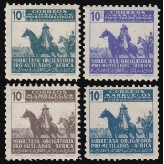 Marruecos Morocco Beneficencia 22/25 1941 Mutilados de guerra MH