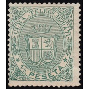 Cuba Telégrafos 11 1870 Escudo de España MH