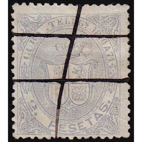 Cuba Telégrafos 13 1870 Escudo de España Usado Cuba Telégrafos 13 1870 Escudo de España Usado