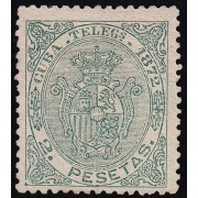 Cuba Telégrafos 23 1872 Escudo de España MH