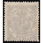 Cuba Telégrafos 27 1873 Escudo de España MH