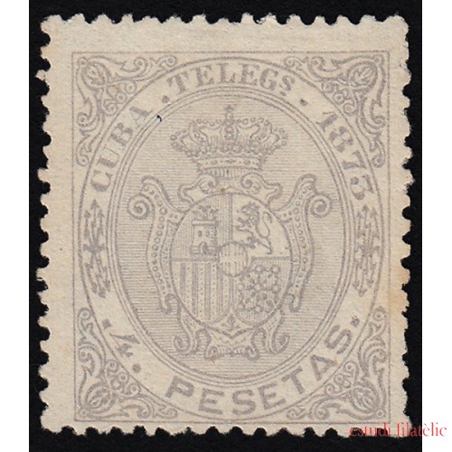 Cuba Telégrafos 27 1873 Escudo de España MH