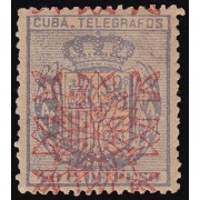 Cuba Telégrafos 62 1883 Escudo de España MH 