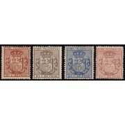 Cuba Telégrafos 77/80 1894 Escudo de España MH 