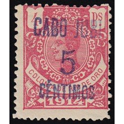 Cabo Juby 1 1916 Sello de Río de Oro de 1914 habilitados MH Cabo Juby 1 1916 Sello de Río de Oro de 1914 habilitados MH