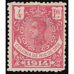 Cabo Juby 1 1916 Sello de Río de Oro de 1914 habilitados MH Cabo Juby 1 1916 Sello de Río de Oro de 1914 habilitados MH