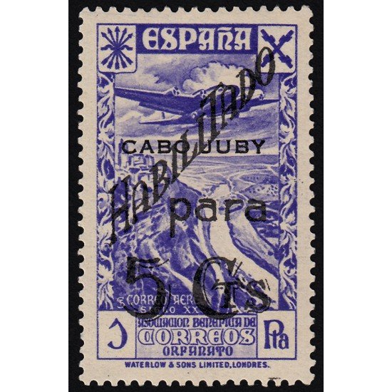 Cabo Juby Beneficencia 10 1941 Nuevo valor habilitado MNH Cabo Juby Beneficencia 10 1941 Nuevo valor habilitado MNH