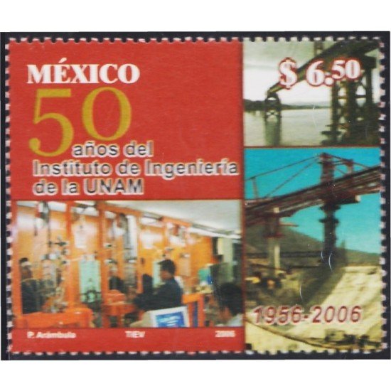 Mexico 2204 2006 50 Años del Instituto de Ingeniería UNAM MNH Mexico 2204 2006 50 Años del Instituto de Ingeniería UNAM MNH