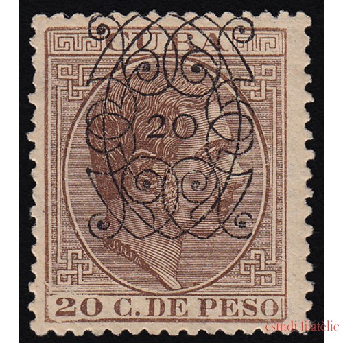 Cuba 82 1883 Alfonso XII Habilitado MH