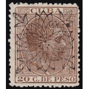 Cuba 88 1883 Alfonso XII Habilitado MH