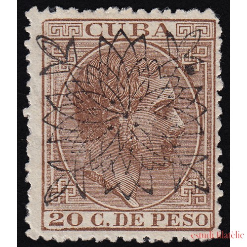 Cuba 88 1883 Alfonso XII Habilitado MH