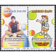Mexico 2239/40 2006 Personalidades. Ídolos de la Televisión Mejicana - ***