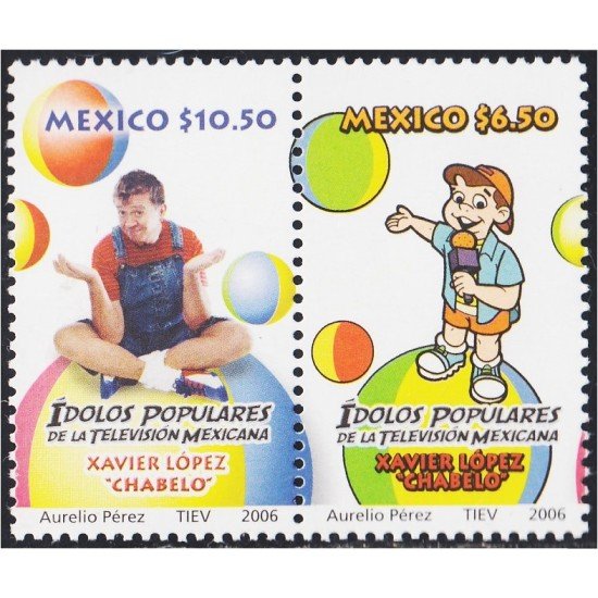 Mexico 2239/40 2006 Personalidades. Ídolos de la Televisión Mejicana - *** Mexico 2239/40 2006 Personalidades. Ídolos de la Televisión Mejicana - ***