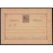 Filipinas Philippines Entero Postal 4 1889 AlfonsoXII 