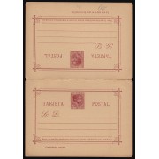 Filipinas Philippines Entero Postal 5 1889 AlfonsoXII 