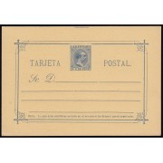 Filipinas Philippines Entero Postal 10 1896 AlfonsoXIII 