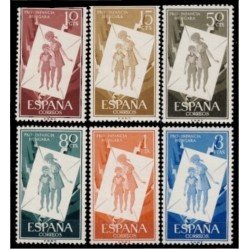 España Spain 1200/05 1956 Pro Infancia Húngara MNH España Spain 1200/05 1956 Pro Infancia Húngara MNH