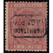 Filipinas Philippines 51hi 1878-1879 Alfonso XII Habilitado MH