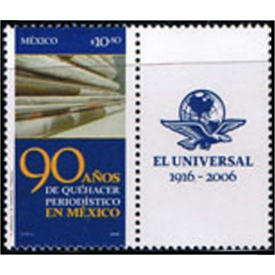 Mexico 2249 2006 90 Años del diaro Quehacer MNH Mexico 2249 2006 90 Años del diaro Quehacer MNH