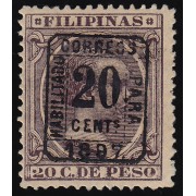 Filipinas Philippines 130H 1896-1897 Alfonso XIII MH