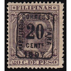 Filipinas Philippines 130H 1896-1897 Alfonso XIII MH