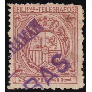 Filipinas Philippines Telégrafos 46 M 1892 Escudo de España MH