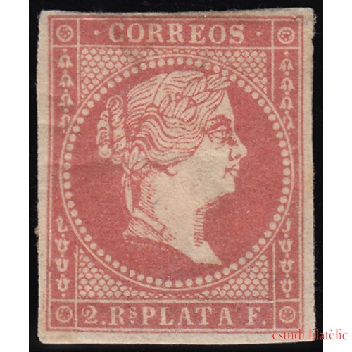 Antillas Antilles 9 1857 Isabel II MH