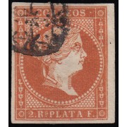 Antillas Antilles 9 1857 Isabel II Usado