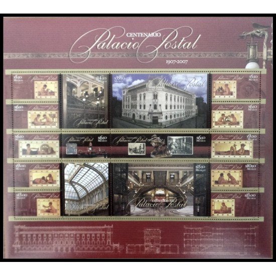 Mexico 2260/75 2007 100° del Palacio Postal MNH Mexico 2260/75 2007 100° del Palacio Postal MNH