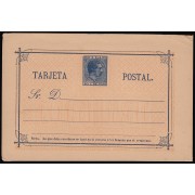 Cuba Entero Postal 19 1882 Alfonso XII