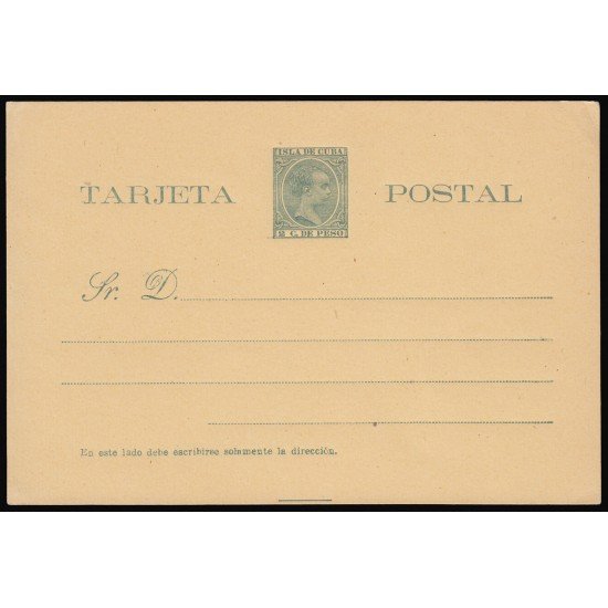 Cuba Entero Postal 27 1892-1896 Alfonso XIII Cuba Entero Postal 27 1892-1896 Alfonso XIII