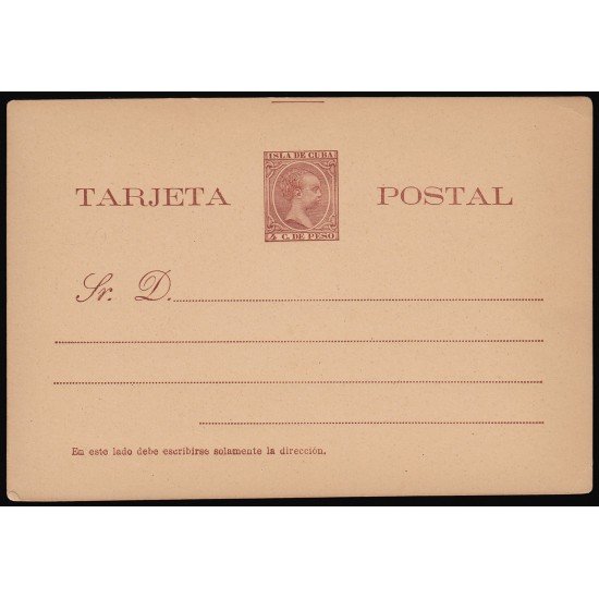 Cuba Entero Postal 28 1892-1896 Alfonso XIII Cuba Entero Postal 28 1892-1896 Alfonso XIII