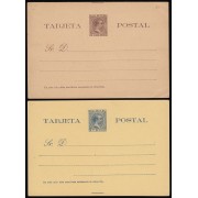 Cuba Entero Postal 29/30 1894-1896 Alfonso XIII
