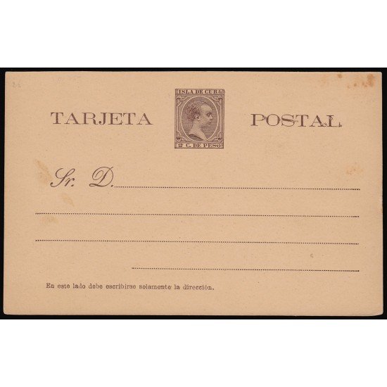Cuba Entero Postal 29 1894-1896 Alfonso XIII Cuba Entero Postal 29 1894-1896 Alfonso XIII