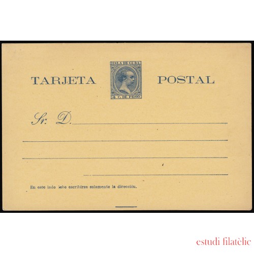 Cuba Entero Postal 30 1894-1896 Alfonso XIII
