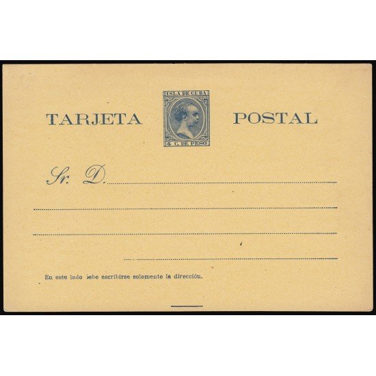 Cuba Entero Postal 30 1894-1896 Alfonso XIII Cuba Entero Postal 30 1894-1896 Alfonso XIII