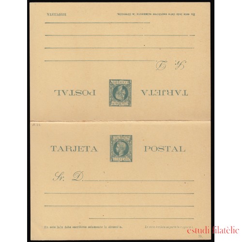 Cuba Entero Postal 36 1898 Alfonso XIII 