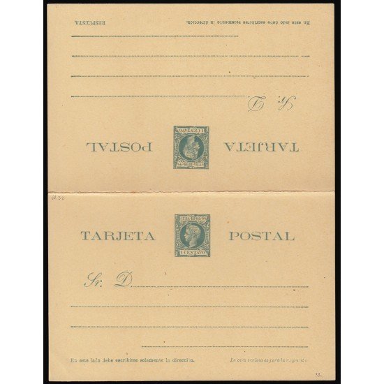 Cuba Entero Postal 36 1898 Alfonso XIII