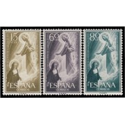 España Spain 1206/08 1957 Centenario de la Fiesta del Sagrado Corazón de Jesús MNH