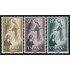 España Spain 1206/08 1957 Centenario de la Fiesta del Sagrado Corazón de Jesús MNH