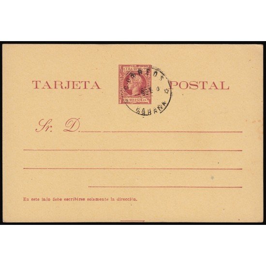 Cuba Entero Postal 31 1898 Alfonso XIII Cuba Entero Postal 31 1898 Alfonso XIII