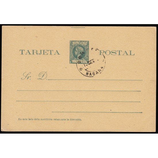 Cuba Entero Postal 32 1898 Alfonso XIII Cuba Entero Postal 32 1898 Alfonso XIII