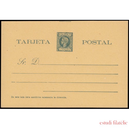 Cuba Entero Postal 32 1898 Alfonso XIII 