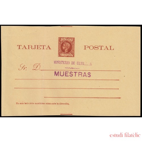 Cuba Entero Postal 34M 1898 Alfonso XIII 